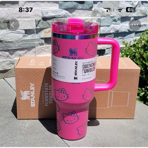 Unbranded Other - Hello Kitty 40 Oz Flowstate Quencher Tumbler Hot Pink New In Box